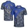 Customized Masonry Master Mason Multi-color Men's Polo Shirt S-5XL