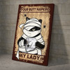 Black Cat Mummy, Your Butt Napkins, My Lady, Halloween Poster and Canvas