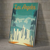 California Retro Skyline Poster and Canvas Print