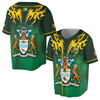 Custom Name Patriotic Guyana Coat of Arms Baseball Jersey S-5XL