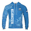 Custom Name Patriotic Nicaragua Coat of Arms Hoodie S-5XL