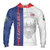 Customized Patriotic Costa Rica Coat of Arms Hoodie S-5XL