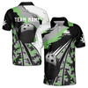 Personalize Name Bowling Pattern Camouflage Men's Polo Shirt S-5XL