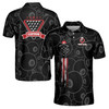 Custom Name Billiards 8-Ball Design Team Name Men's Polo S-5XL