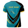 Custom Name Bahamas Flag Patriotic Unisex T-Shirt S-5XL