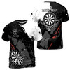Personalized Darts, Custom Darts Black and White For Team 3D T-Shirt S-5XL
