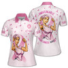 Custom Name Unbreakable Breast Cancer Warrior Women's Polo S-5XL