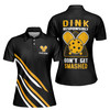 Custom Name Pickleball Dink Responsibly Don't Get Smashed Women's Polo Shirt S-5XL