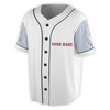 Custom Name Number Blue Stripes Pattern Baseball Lover Baseball Jersey S-5XL
