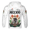 Custom Name Mexico Flag Coat of Arms Celebration Mayan Temple Hoodie S-5XL