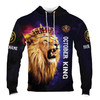Custom Name Born In October King Honor Lion 3D All Over Printed Hoodie S-5XL