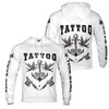 Custom name Tattoo Lover Hoodies, Tattoo Gift, Machine Roses Dove Anchor Tattoos Hoodie S-5XL