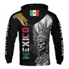 Custom Name Mexico Aztec Warrior Hoodie S-5XL