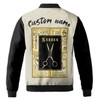 Custom Name Hair Cutting Tools and Scissors Be A Great Barber Bomber Jacket S-5X