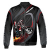 Custom Name Motocross Skull Riding Motorcycle Bomber Jacket S-5XL