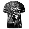 Custom Name Aztec Warrior Chichen Itza In Temple Grunge Men's T-Shirt S-5XL