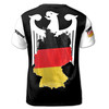 Custom Name Germany Flag Coat Of Arms Eagle Black White 3D T-Shirt S-5XL