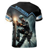 Custom Name Electrician Sky Thunder And Lightning Black 3D T-Shirt S-5XL