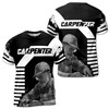 Custom Name Old Carpenter Hand Saw Lining Pattern Black White 3D T-Shirt S-5XL