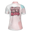 Custom Name Awesome Like My Mother Floral Women's Polo Shirt S-5XL