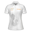 Custom Name Cute Mom and Baby Hearts White Women's Polo Shirt S-5XL, For Mom
