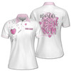 Custom Name Mom Hearts World's Best Mom White Women's Polo Shirt S-5XL, For Mom