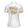 Custom Name Mother Baby Floral Tie Dye White Women's Polo Shirt S-5XL, For Mom