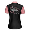 Custom Name Happy Mother Hearts Black Pink Women's Polo Shirt S-5XL, For Mom