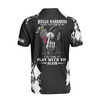Customize Name Skull Golf Hello Darkness I've Come To You Polo Shirt S-5XL