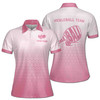 Custom Team Name Pickleball Light Pink Women's Polo Shirt S-5XL, For Friend