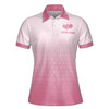 Custom Team Name Pickleball Light Pink Women's Polo Shirt S-5XL, For Friend