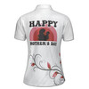 Custom Name Mom and Baby Floral White Red Women's Polo Shirt S-5XL