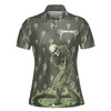 Custom Team Name Golf Skeleton Playing Green Women's Polo Shirt S-5X, For Friend