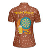 Custom Team Name Darts Beer Pattern Red Women's Polo Shirt S-5X, For Friend