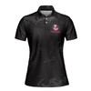 Custom Name Mom Life Best Life Pink Black Women's Polo Shirt S-5XL