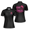 Custom Name Mom Of An Angel Baby Black Women's Polo Shirt S-5XL