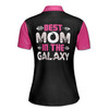 Custom Name Best Mom In The Galaxy Arrows Black Pink Women's Polo Shirt S-5XL