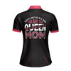 Custom Name You Are The Queen Mom Dots Pattern Black Women's Polo Shirt S-5XL