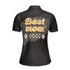 Custom Name Best Mom Floral Sparkle Black Women's Polo Shirt S-5XL, For Mom