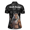 Custom Name Darts Board Tiger Man Black Women's Polo Shirt S-5XL, For Friend