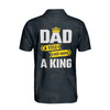 Custom Name Dad A Title Above King Black 3D Men's Polo Shirt S-5XL