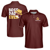 Custom Name Best Dad Ever Red 3D Men's Polo Shirt S-5XL