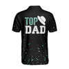 Custom Name Top Dad Fedora Black 3D Men's Polo Shirt S-5XL
