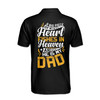 Custom Name Dad Big Piece of My Heart Black Yellow 3D Men's Polo Shirt S-5XL