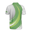 Custom Name Golf Ball Club Pattern White Green 3D Men's Polo Shirt S-5XL
