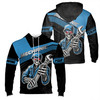 Custom Name Mechanic Skeleton Pattern Hoodie S-5XL