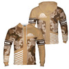 Custom Name Carpenter Saw Camo Pattern Brown Hoodie S-5XL