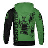 Custom Name Carpenter Woodworker Tools Black Green Hoodie S-5XL