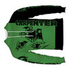 Custom Name Carpenter Woodworker Tools Black Green Hoodie S-5XL