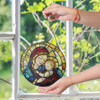Virgin Mary and Baby Spiritual Art Stained Glass Suncatcher